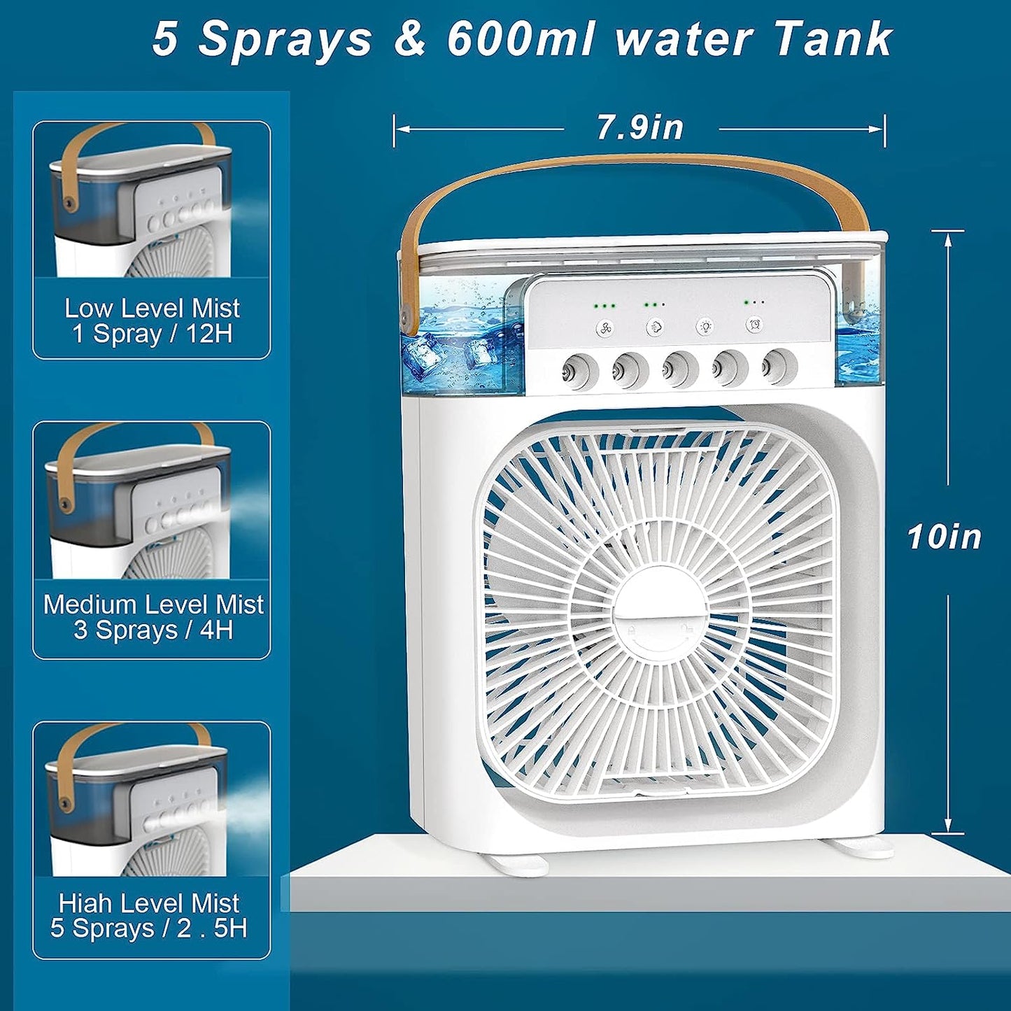 Portable Humidifier Air Cooling Conditioner Fan