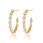 DELIGHTFUL SMALL GOLD PEAR SHAPE HOOPS
