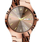 AIYISHI Elegant Men's Quartz Watch - Rose Golden Case, & Luminous with Dual Calendar, Date & Sun/Mon Display, Alloy Band - Ideal Gift