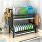 2 Tier Stainless Steel Dish Drying Rack