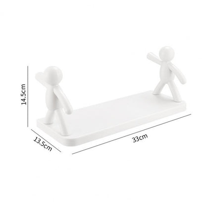 Self-adhesive Creative Kitchen Storage Wall-mounted Shelves.